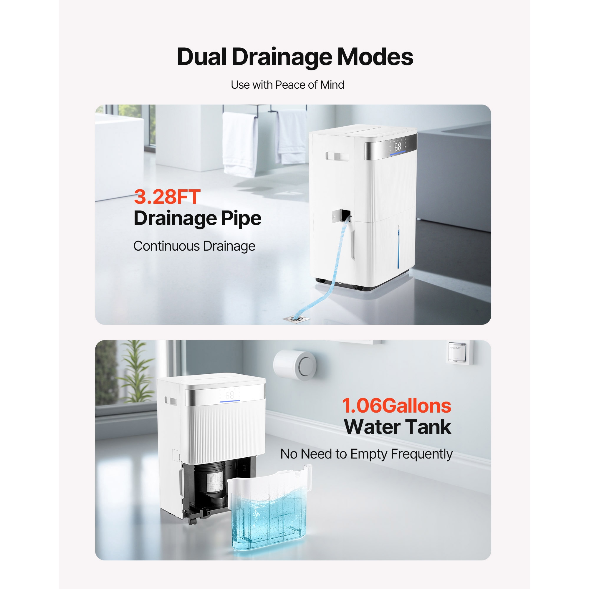 80 Pints Dehumidifier For Home And Basement Smart Humidity Low Noise For Room_voghion.com